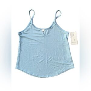 Athleta Wind Down Sleep Cami Blue Waffle Tank Top Size Medium